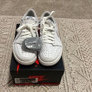 Jordan White Low-Top Sneakers